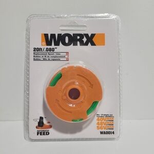 WORX WA0014 Replacement Trimmer Spool – 20ft .080 Line – Lawn Tool Part